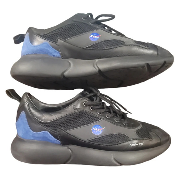 MERCER w3rd 2.0 NASA Apollo 17 night mission black sneakers trainers shoes 9.5 - Picture 1 of 7
